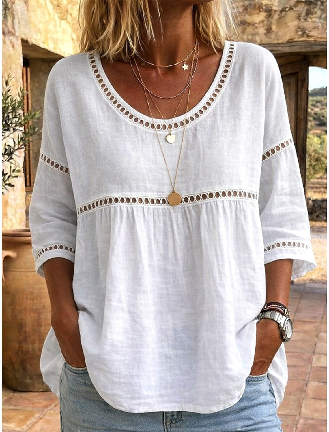 Faye™ | Camisas con tacto de lino
