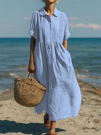 Florinelle | Vestido largo tipo camisa con botones